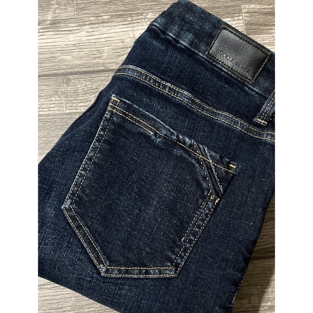 Buckle Black Fit No 75 High Rise Ankle Skinny Dark Wash Jeans SZ 27x27 (29x27)